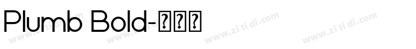 Plumb Bold字体转换
